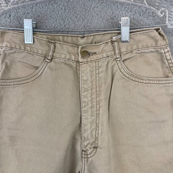 Vintage 70's Pentimento Brittania Denim khaki High Waist Womens Size 11 - Picture 3 of 11
